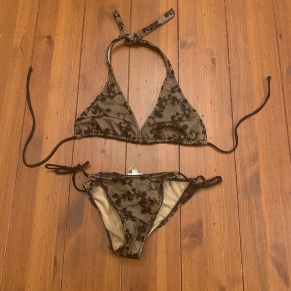 Beach Bunny Other - Beach Bunny Black/Tan Bikini